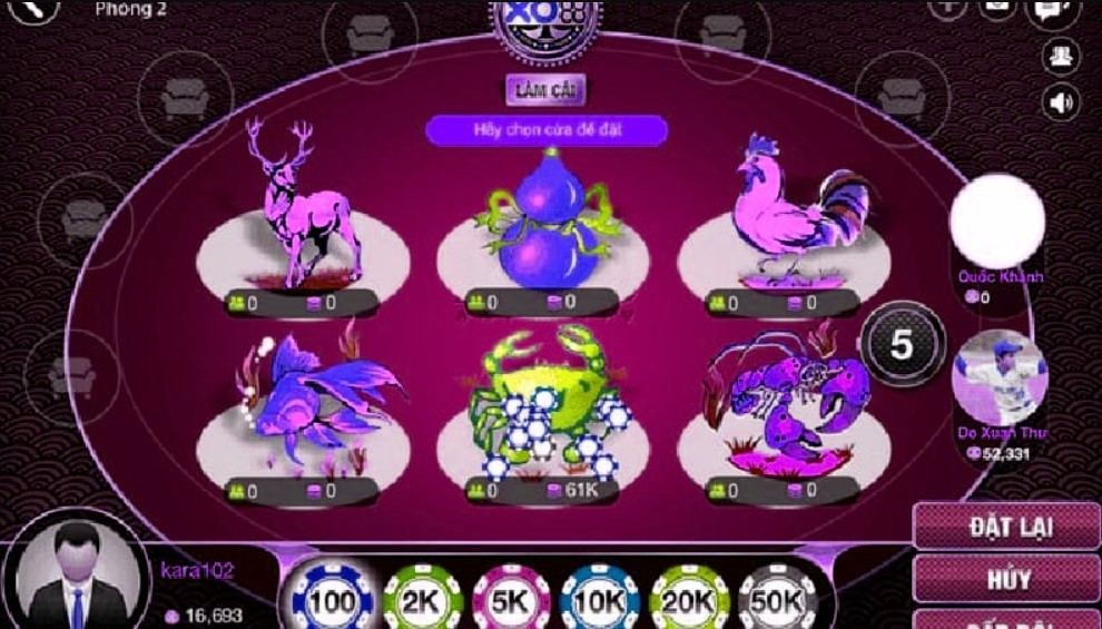 Cách chơi chi tiết bầu cua tôm cá